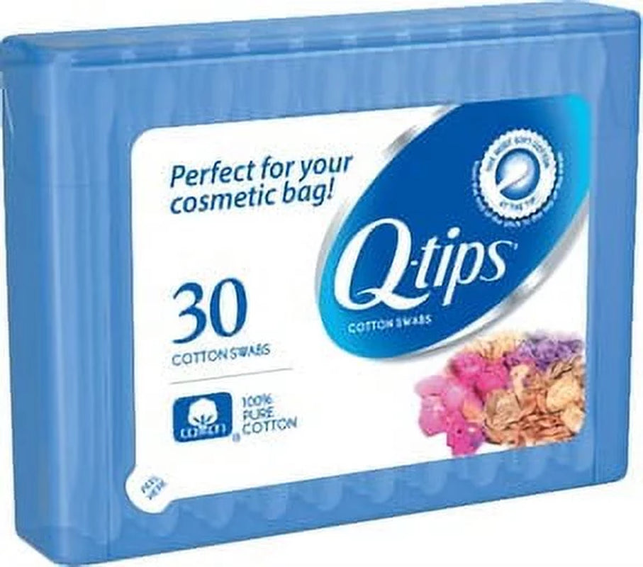 Cotton Swab Purse Pack Cosmetics 30 Ct