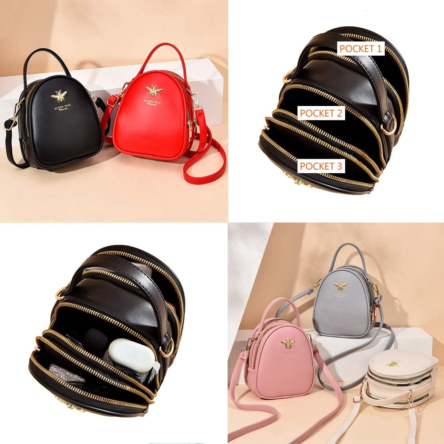 Women's Small Crossbody Shoulder Bag - Stylish Messenger Purse with Wallet